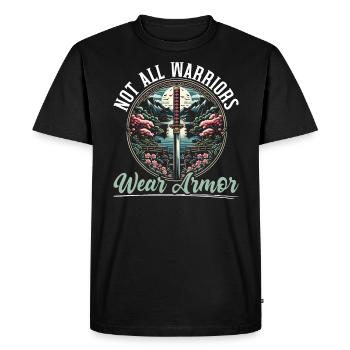 Culture féodale du Japon Histoire des kanji japonais - T-shirt Premium bio Homme - noir - Devant - Nico (187cm)