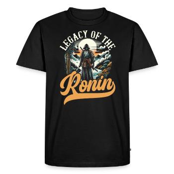 Culture féodale du Japon Histoire des kanji japonais - T-shirt Premium bio Homme - noir - Devant - Nico (187cm)