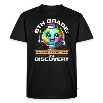 Enseignant de 6e année Éducateur de sixième année Enseignement - T-shirt Premium bio Homme - noir - Devant - Nico (187cm)