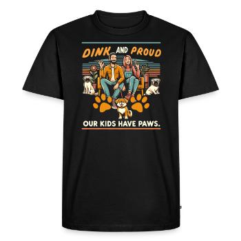 Double revenu Pas d’enfants Mariage Couple marié DINK - T-shirt Premium bio Homme - noir - Devant - Nico (187cm)