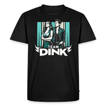 Double revenu Pas d’enfants Mariage Couple marié DINK - T-shirt Premium bio Homme - noir - Devant - Nico (187cm)