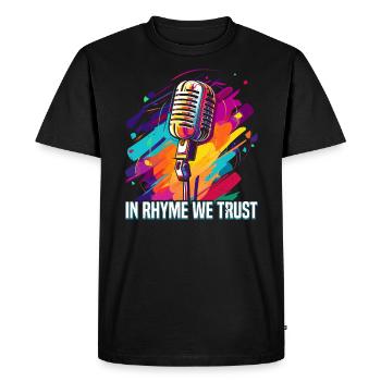 Poetry Slam Poet Novel Writer Poem Literature - Men's Premium Organic T-Shirt - black - Front - Nico (187cm)