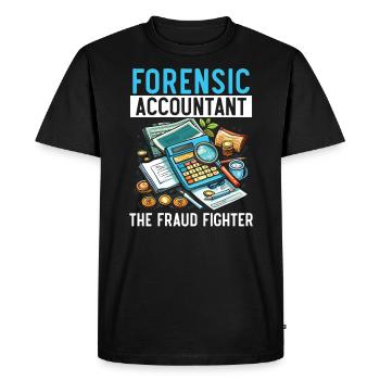 Juricomptable Profession Audit Comptabilité - T-shirt Premium bio Homme - noir - Devant - Nico (187cm)
