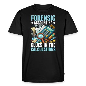 Juricomptable Profession Audit Comptabilité - T-shirt Premium bio Homme - noir - Devant - Nico (187cm)