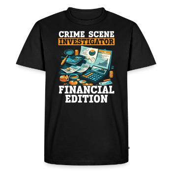 Juricomptable Profession Audit Comptabilité - T-shirt Premium bio Homme - noir - Devant - Nico (187cm)