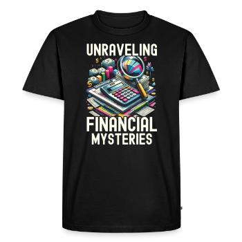 Juricomptable Profession Audit Comptabilité - T-shirt Premium bio Homme - noir - Devant - Nico (187cm)