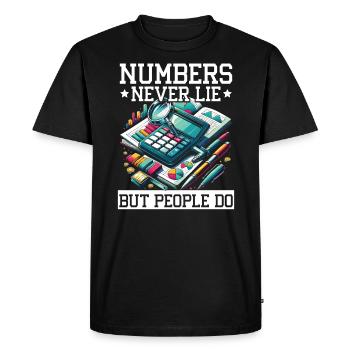 Juricomptable Profession Audit Comptabilité - T-shirt Premium bio Homme - noir - Devant - Nico (187cm)
