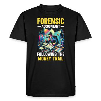 Juricomptable Profession Audit Comptabilité - T-shirt Premium bio Homme - noir - Devant - Nico (187cm)