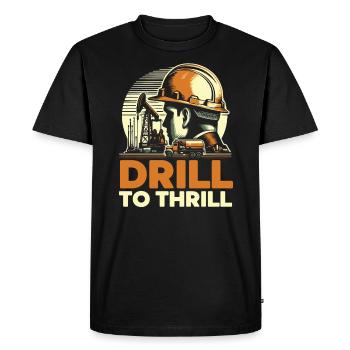 Drilling Engineer Job Profession Oil Rig Worker - Men's Premium Organic T-Shirt - black - Front - Nico (187cm)