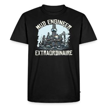 Drilling Engineer Job Profession Oil Rig Worker - Men's Premium Organic T-Shirt - black - Front - Nico (187cm)