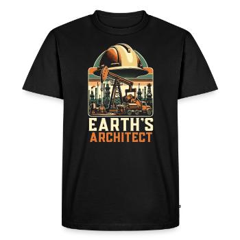 Ingénieur de forage Profession Travailleur de plate-forme pétrolière - T-shirt Premium bio Homme - noir - Devant - Nico (187cm)