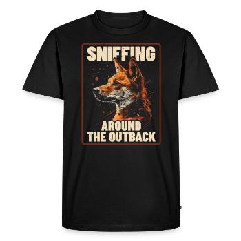 Chien Dingo Australie-Occidentale Australien Dingo Amoureux - T-shirt Premium bio Homme - noir - Devant - Nico (187cm)