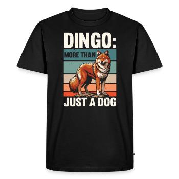 Chien Dingo Australie-Occidentale Australien Dingo Amoureux - T-shirt Premium bio Homme - noir - Devant - Nico (187cm)