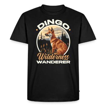 Chien Dingo Australie-Occidentale Australien Dingo Amoureux - T-shirt Premium bio Homme - noir - Devant - Nico (187cm)