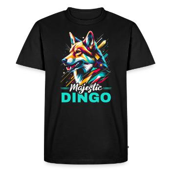 Chien Dingo Australie-Occidentale Australien Dingo Amoureux - T-shirt Premium bio Homme - noir - Devant - Nico (187cm)
