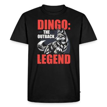 Chien Dingo Australie-Occidentale Australien Dingo Amoureux - T-shirt Premium bio Homme - noir - Devant - Nico (187cm)