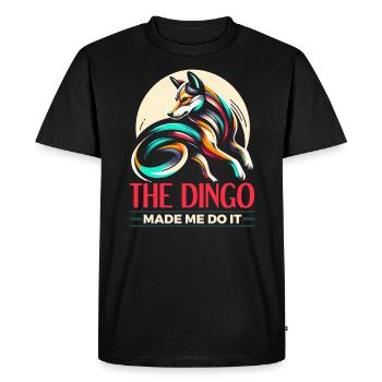 Chien Dingo Australie-Occidentale Australien Dingo Amoureux - T-shirt Premium bio Homme - noir - Devant - Nico (187cm)