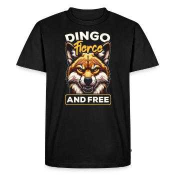 Chien Dingo Australie-Occidentale Australien Dingo Amoureux - T-shirt Premium bio Homme - noir - Devant - Nico (187cm)