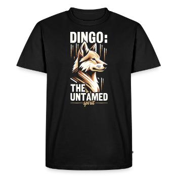 Chien Dingo Australie-Occidentale Dingo Amour Australien - T-shirt Premium bio Homme - noir - Devant - Nico (187cm)