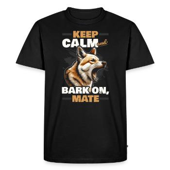 Chien Dingo Australie-Occidentale Australien Dingo Amoureux - T-shirt Premium bio Homme - noir - Devant - Nico (187cm)