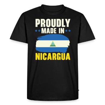 J’aime le Nicaragua Drapeau nicaraguayen Fierté nicaraguayenne - T-shirt Premium bio Homme - noir - Devant - Nico (187cm)