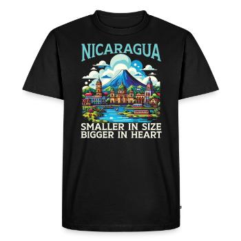 J’aime le Nicaragua Drapeau nicaraguayen Fierté nicaraguayenne - T-shirt Premium bio Homme - noir - Devant - Nico (187cm)