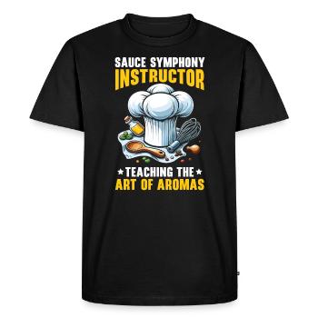 Culinary Arts Teacher Kitchen Cook Chef Cooking - Men's Premium Organic T-Shirt - black - Front - Nico (187cm)