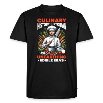Culinary Arts Teacher Kitchen Cook Chef Cooking - Men's Premium Organic T-Shirt - black - Front - Nico (187cm)