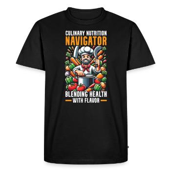 Culinary Arts Teacher Kitchen Cook Chef Cooking - Men's Premium Organic T-Shirt - black - Front - Nico (187cm)