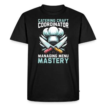 Culinary Arts Teacher Kitchen Cook Chef Cooking - Men's Premium Organic T-Shirt - black - Front - Nico (187cm)