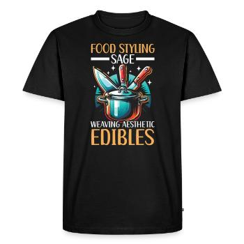 Culinary Arts Teacher Kitchen Cook Chef Cooking - Men's Premium Organic T-Shirt - black - Front - Nico (187cm)