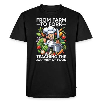 Culinary Arts Teacher Kitchen Cook Chef Cooking - Men's Premium Organic T-Shirt - black - Front - Nico (187cm)