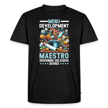 Culinary Arts Teacher Kitchen Cook Chef Cooking - Men's Premium Organic T-Shirt - black - Front - Nico (187cm)