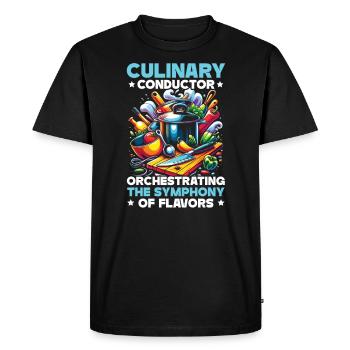 Culinary Arts Teacher Kitchen Cook Chef Cooking - Men's Premium Organic T-Shirt - black - Front - Nico (187cm)