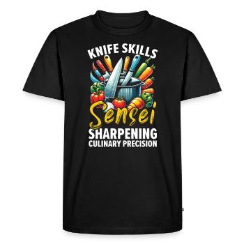 Culinary Arts Teacher Kitchen Cook Chef Cooking - Men's Premium Organic T-Shirt - black - Front - Nico (187cm)
