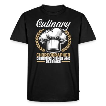 Culinary Arts Teacher Kitchen Cook Chef Cooking - Men's Premium Organic T-Shirt - black - Front - Nico (187cm)