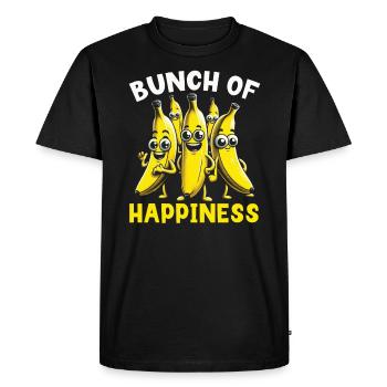 Banana Lover Banana Eater Food Tropical Fruit - Men's Premium Organic T-Shirt - black - Front - Nico (187cm)