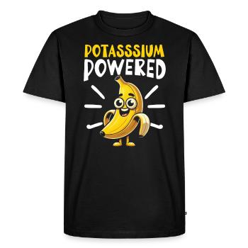 Banana Lover Banana Eater Food Tropical Fruit - Men's Premium Organic T-Shirt - black - Front - Nico (187cm)
