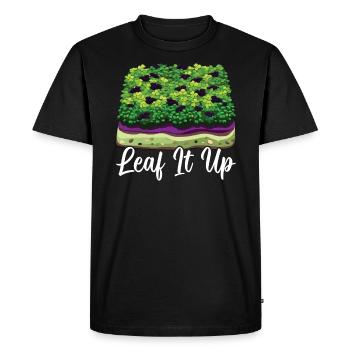 Micro-pousses Agriculture Micro Agriculture Jardinage - T-shirt Premium bio Homme - noir - Devant - Nico (187cm)
