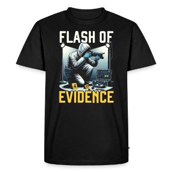 Forensic Photographer Crime Scene Investigation - Men's Premium Organic T-Shirt - black - Front - Nico (187cm)