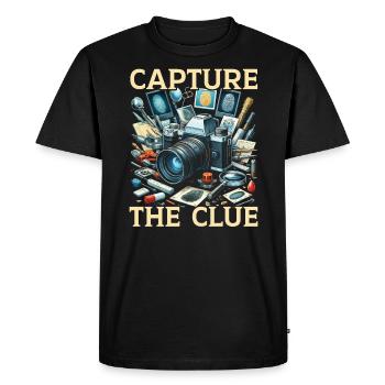 Forensic Photographer Crime Scene Investigation - Men's Premium Organic T-Shirt - black - Front - Nico (187cm)