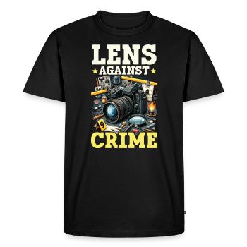 Forensic Photographer Crime Scene Investigation - Men's Premium Organic T-Shirt - black - Front - Nico (187cm)