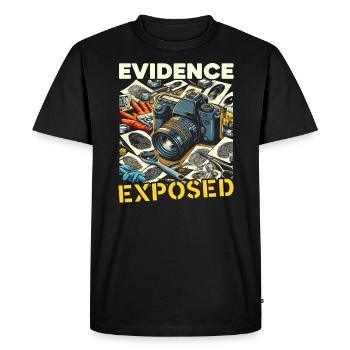Forensic Photographer Crime Scene Investigation - Men's Premium Organic T-Shirt - black - Front - Nico (187cm)