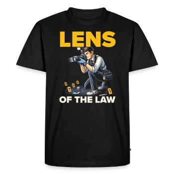Forensic Photographer Crime Scene Investigation - Men's Premium Organic T-Shirt - black - Front - Nico (187cm)