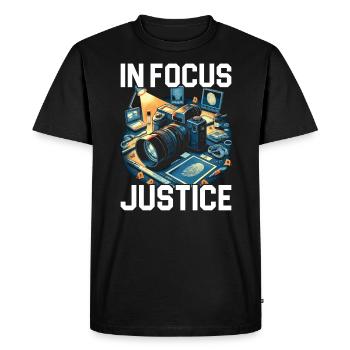 Forensic Photographer Crime Scene Investigation - Men's Premium Organic T-Shirt - black - Front - Nico (187cm)