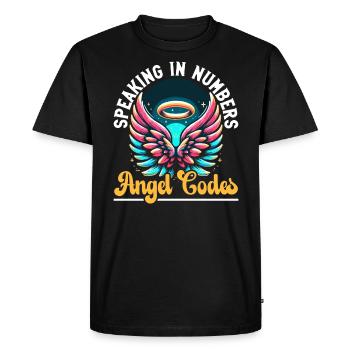 Nombre angélique Guide spirituel Numérologie - T-shirt Premium bio Homme - noir - Devant - Nico (187cm)