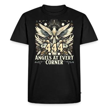 Nombre angélique orientation spirituelle Numérologie - T-shirt Premium bio Homme - noir - Devant - Nico (187cm)