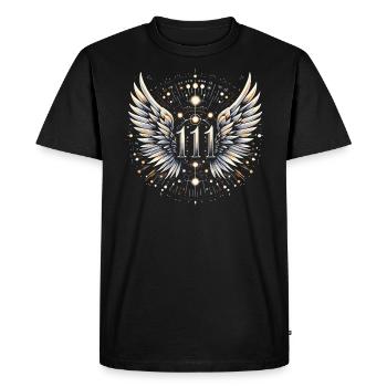 Nombre angélique Guide spirituel Numérologie - T-shirt Premium bio Homme - noir - Devant - Nico (187cm)