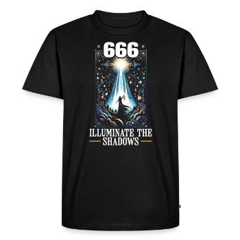 Nombre angélique Guide spirituel Numérologie - T-shirt Premium bio Homme - noir - Devant - Nico (187cm)