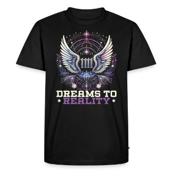 Nombre angélique Guide spirituel Numérologie - T-shirt Premium bio Homme - noir - Devant - Nico (187cm)